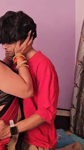 Tight Pussy Hot MILF Desi Bhabhi in Saree Fucked Hard by Devar in Hindi Audio