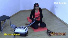 Hot Svenja self playing with vacuum cleaner part I