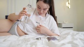 Stepsis wet and rides my dick&#x1F346; Cum in her vagina&#x1F32E;&#xFE0F; Valeria Sladkih