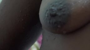 Black beauty Sandra Star handcuffs boyfriend and gets her big tits fucked