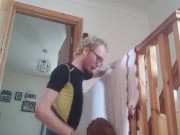 Horny Skinny Fit Gay Blonde Fucks His Teddy Bear Hard And Rides Him While Talking Dirty And Moaning