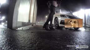 Car wash in stockings 1