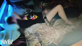 We had sex on a squeaky, illuminated hotel bed