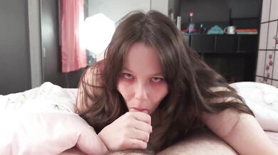 Date Night Ends With BBW Gushing Choked By Big Dick Assjob And Creampie