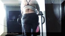 bbw-workout-treadmill-fat ass-Samantha 38g