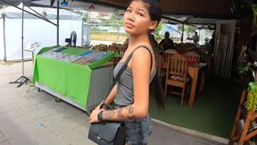 ”Petite amateur Asian teen with her BF out for lunch”