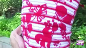 Skinny Brunette Wife Swallows Huge Cock