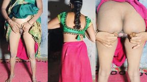 desi bhabhi saree me chudwane ke liye taiyar thi