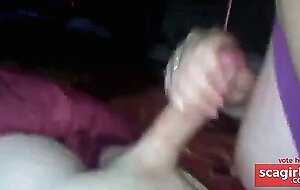 Amateur Blowjob and Handjob Until He Cums