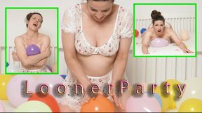 Squeak! | Naughty Looner Play in transparent Lingerie and Intense Balloon Popping!!!!!