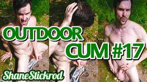 Naked Jerk Off on a Huge Rock on a Riverside Cliff