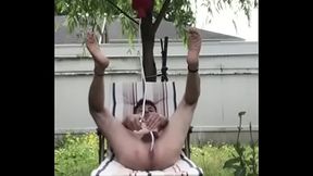 TRYING OUT MY NEW ENEMA OUTSIDE