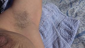 French Cuckold Wife Lets Perverted Cum on Her Hairy Pussy