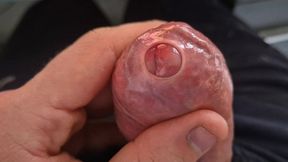 Tight Foreskin Stroking Until I Leak Everywhere