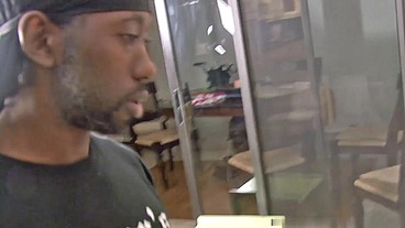 Teen Cherry fucks older Black Mean with HUGE cock