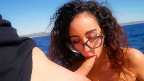 Crystal Foxx Rides A Boat Captains Flagpole Of A Cock