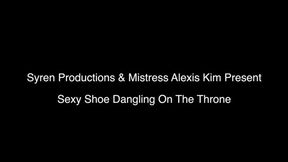 Sexy Shoe Dangling On The Throne (4K)