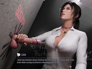 Croft Adventures three Lara Likes SADOMASOCHISM and Large Ebony Weenies and to Tease Other
