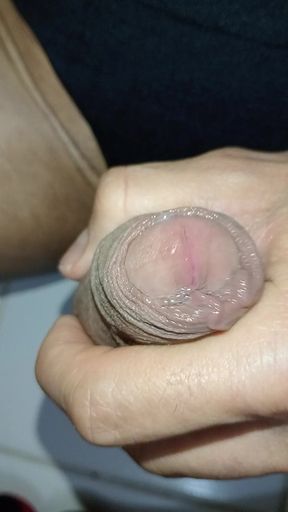 Big and Venezuelan Penis, Intense Masturbation in White Pantyhose, Close-up, I'm Your Bitch