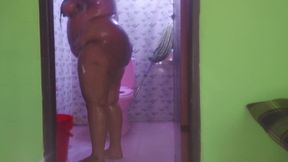 When My Stepmom Shower in My Toilet Without Lock Door, I See Her Big Ass & Huge Tits Naked Body Then I Fuck Her After Shower