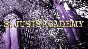 Naughty Amelia Jane gets bare bottom otk spanking at posh academy