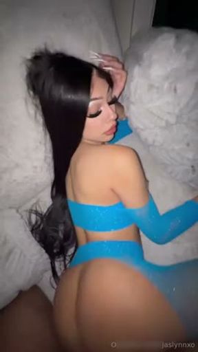 she in blue sexy costume love bbc