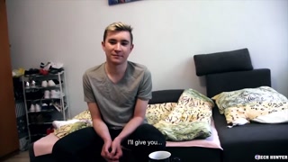 CZECH  HUNTER - Cute Young Czech Boy Raw Fucked For Some Extra Cash