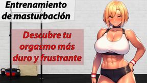 Spanish JOI. Suffer from pleasure: Like feeling the most frustrating orgasm possible.