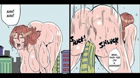 Giantess Growth and Breast Expansion via Water (Animated Comic w/ sound)