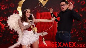 Graceful Sara Blonde's silicone tits action