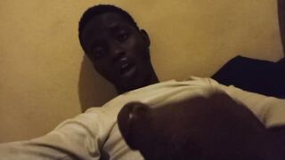 BIG BLACK COCK Money-shot *late night*
