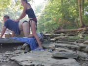 Homemade Passionate Outdoor Public Amateur Pegging