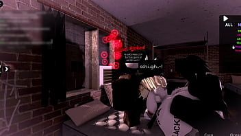 Trio con una perra que pasaba por el barrio~