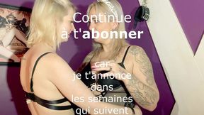 avec ma cherie jadelatour dans un donjon dans un club libertin attacher a ...