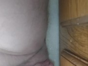 HORNY FTM juicy boy cunt cums from humping counter
