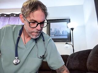 Boy Doctor Bangs Patient