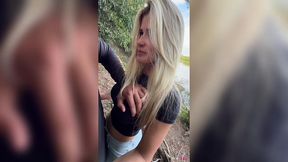 patroa safada engana o peao e mama no pau dele no meio do mato