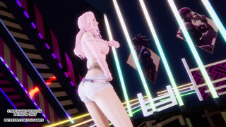 [MMD] Dia - Coax Persuade Seraphine Super-hot Kpop Dance League of Legends Manga porn