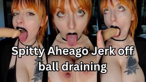 Spitty Aheago Jerk off ball draining