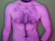 Gaymer in cat ears plays with his cock & pump