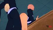 Jujutsu Kaisen Yaoi - Yuuji Fucked By Gojo on a table