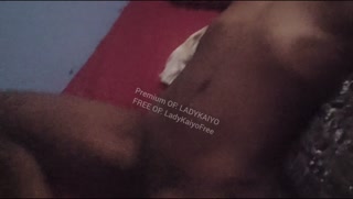 Skinniest Ebony you've ever seen lays naked (ribs)