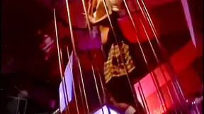 Latina college girl pole dancer fucks a huge dick