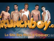 amazing bareback gang bang in sauna BEFORE Nantes, Max LAVA Cremapied 3 times CRUNCHBOY