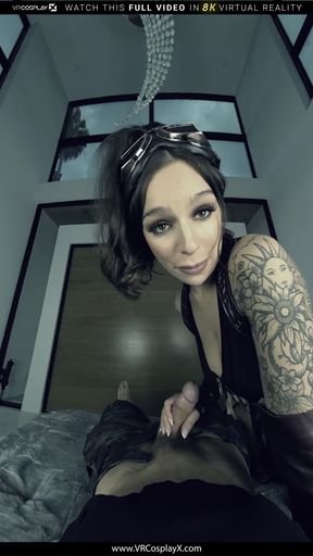 VRCosplayX Naughty Babe April Olsen As SUCKER PUNCH BLONDIE Wants To Take You Very Deep Part 1