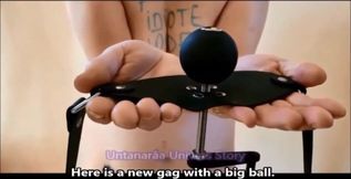 Crank BallGag Chokes Slave Cunt Gushing Obedient Mess