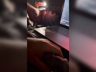 stepsister masturbates whilst working and ends up screwing in advance of her spouse arrives