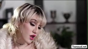 TS Lena loves sucking dudes big boner