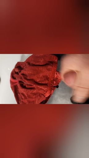 Tradesman return visit to milfs House for pantie wank