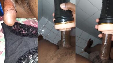 Jamaican Black Cock Jerking Off Compilation Cumshot Wet Pussy